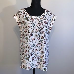 Ann Taylor Factory Floral Print Blouse